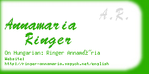 annamaria ringer business card